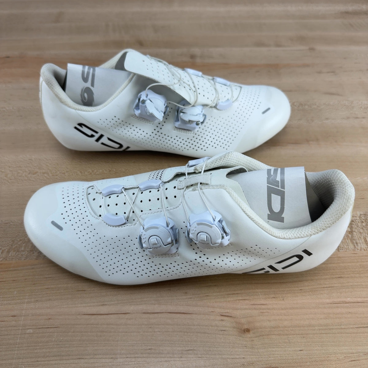 Light Use! Sidi Ergo 6 42.5 Road 3-Bolt Carbon BOA White Cycling Shoes MSRP $430 — photo 3 of 8