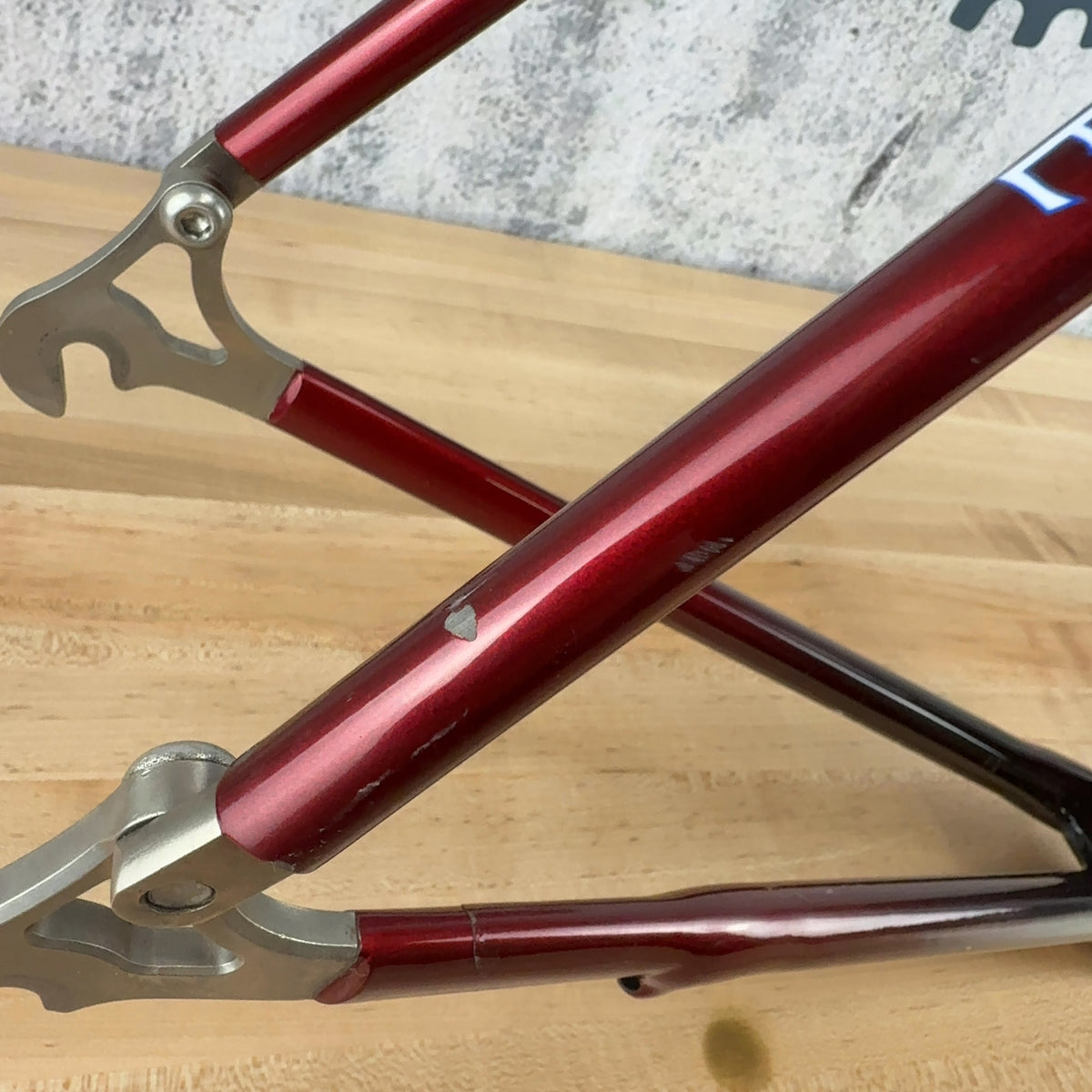 Calfee Tetra Pro 58cm Red Vintage Carbon Rim Brake Road Bike Frameset 700c 1710g — photo 19 of 20