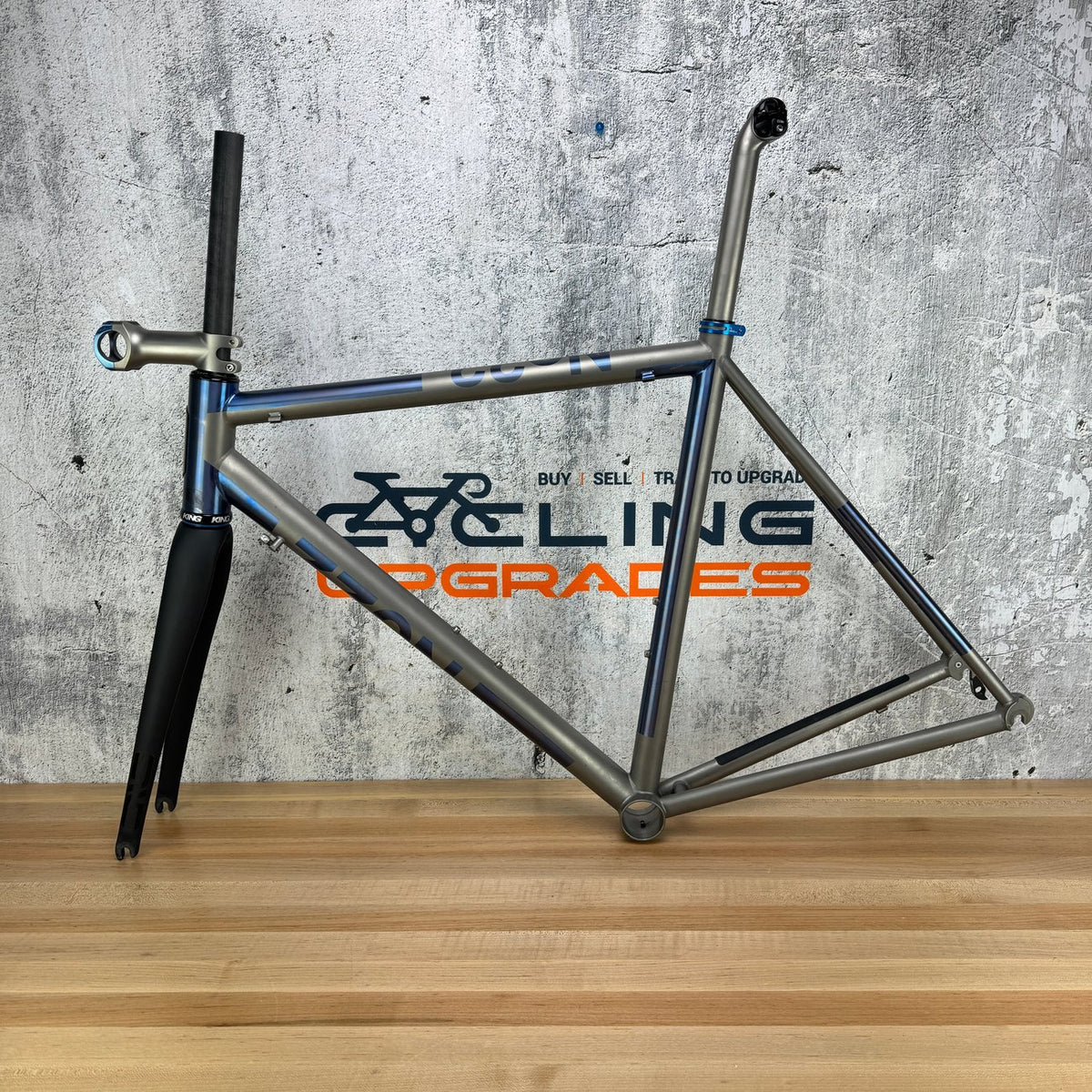2016 No. 22 Great Divide Titanium 54cm Rim Brake Frameset 700c New Enve Fork — photo 2 of 12