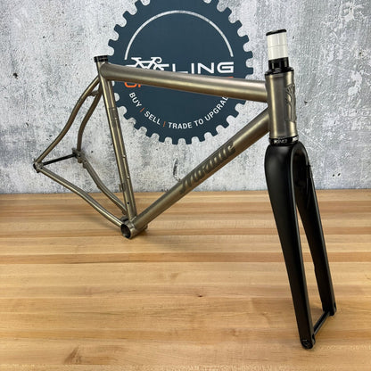 2018 Mosaic GT-1 AR 53cm Titanium Disc Brake Gravel Frameset 700c Chris King