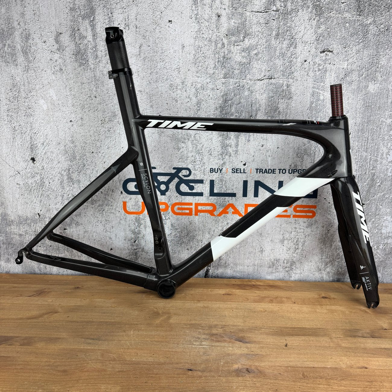 2018 Time Scylon TL AKTIV Small 54cm Rim Brake Carbon Frameset 700c 1801g