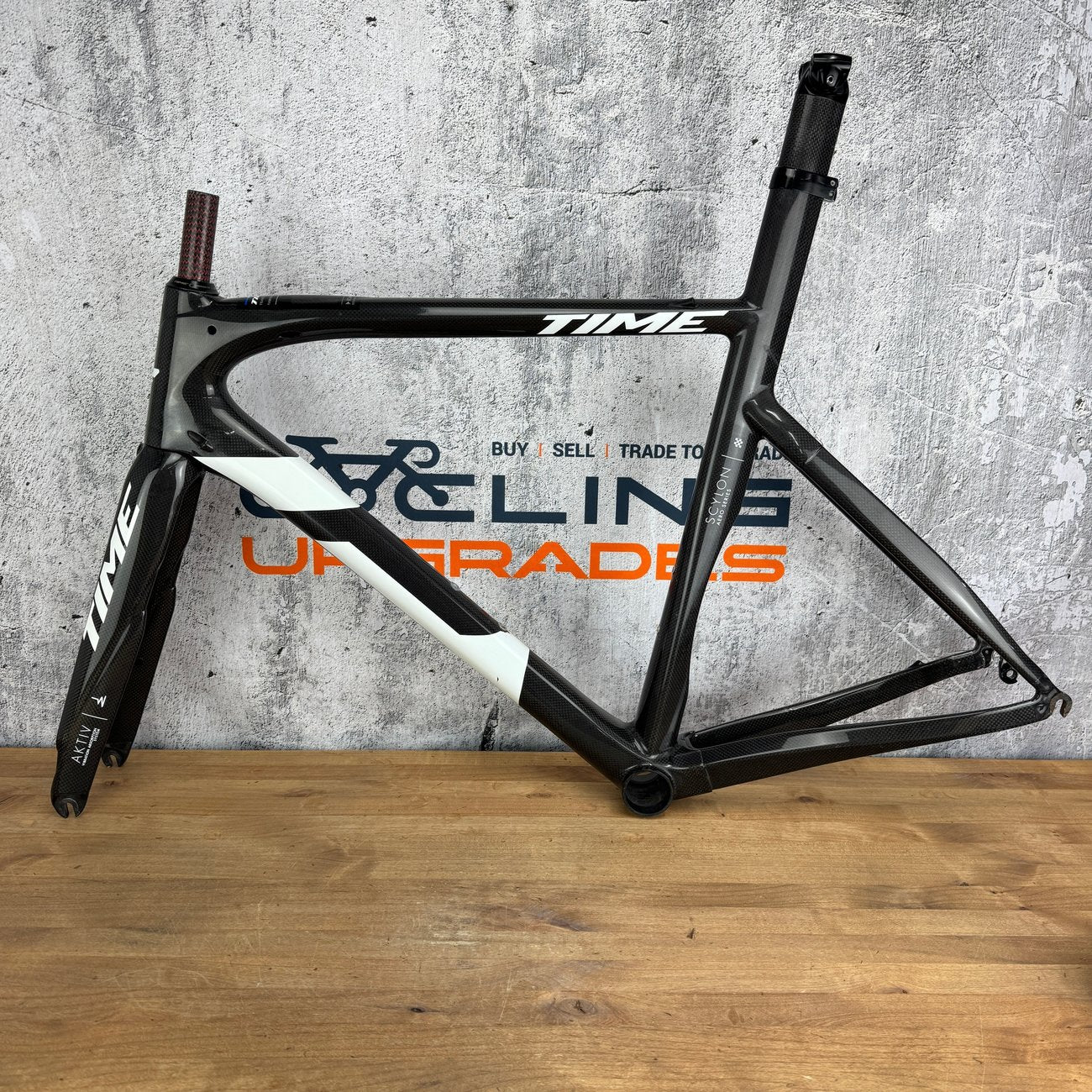 2018 Time Scylon TL AKTIV Small 54cm Rim Brake Carbon Frameset 700c 1801g