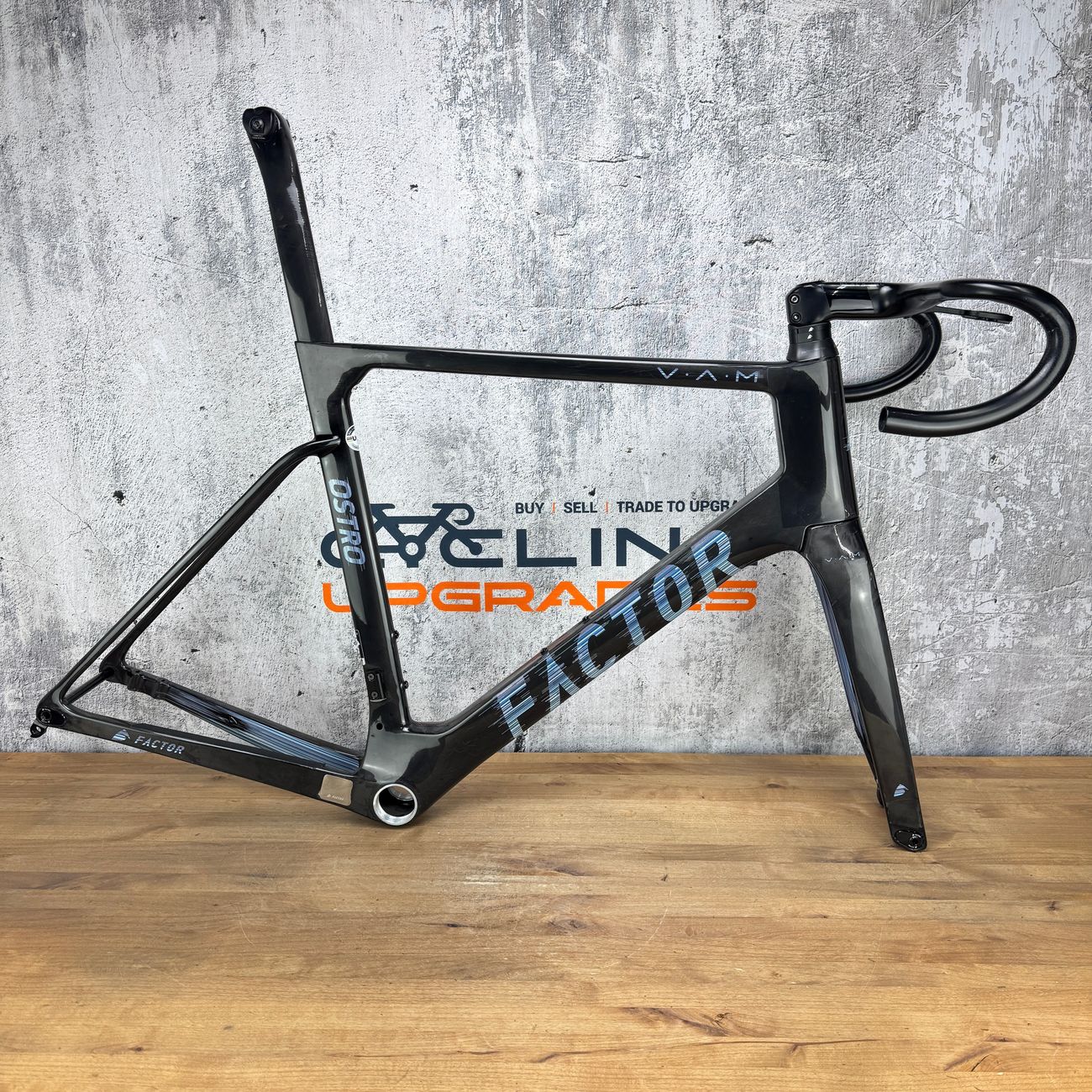 2020 Factor Ostro VAM 58cm Carbon Disc Brake Frameset 2124g Black Inc ...