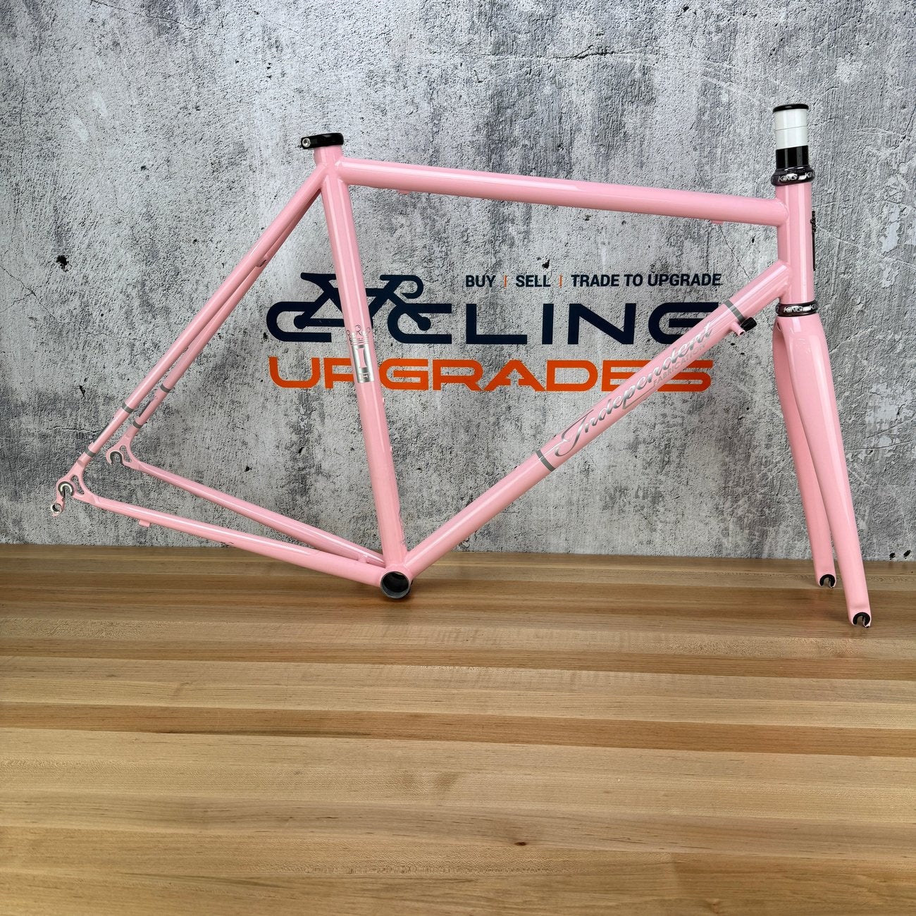 2020 Independent Fabrication Crown Jewel 53cm Pink Steel Frameset Chris King