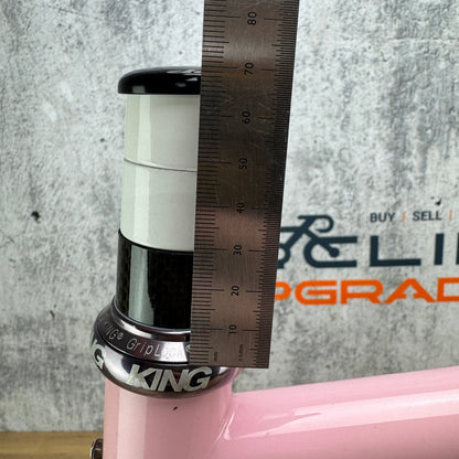 2020 Independent Fabrication Crown Jewel 53cm Pink Steel Frameset Chris King