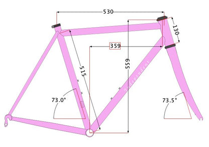 2020 Independent Fabrication Crown Jewel 53cm Pink Steel Frameset Chris King