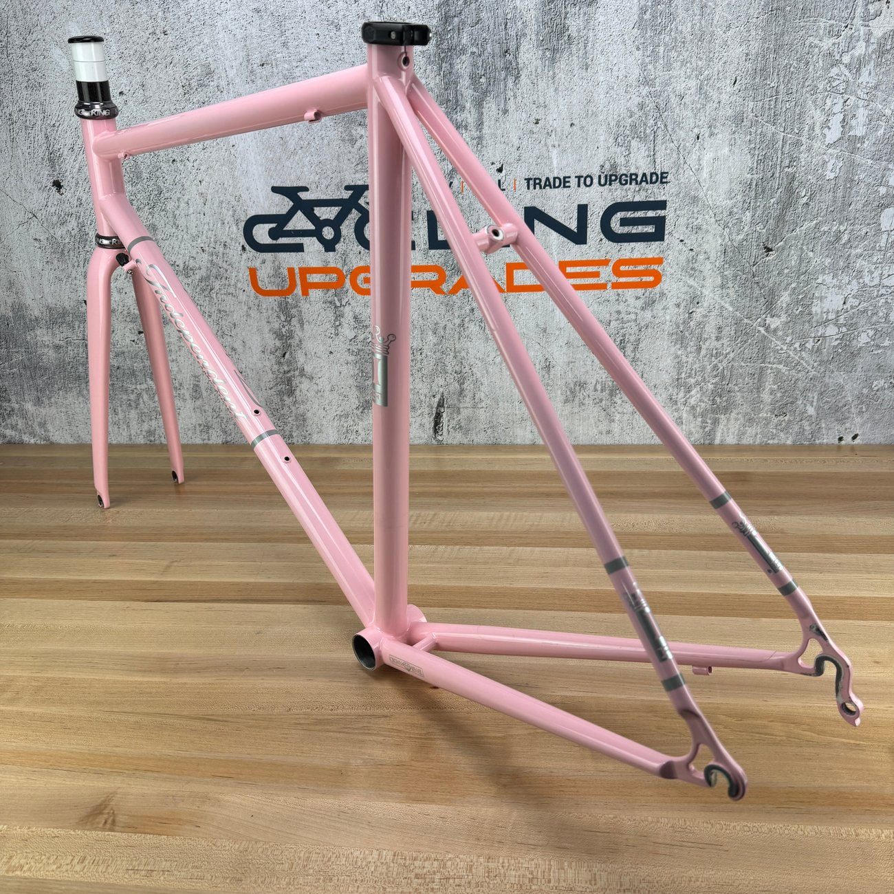 2020 Independent Fabrication Crown Jewel 53cm Pink Steel Frameset Chris King