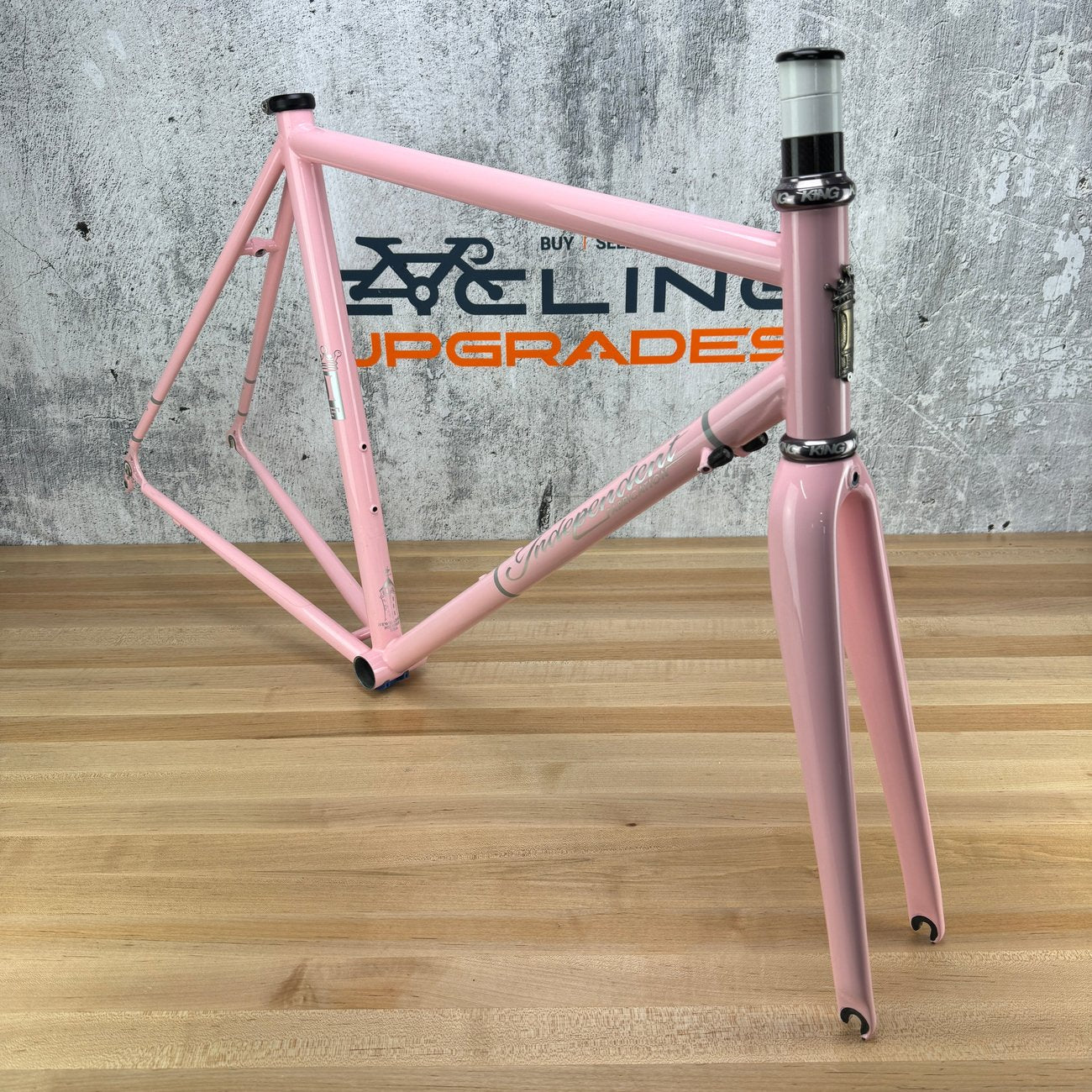2020 Independent Fabrication Crown Jewel 53cm Pink Steel Frameset Chris King