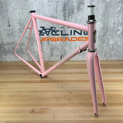 2020 Independent Fabrication Crown Jewel 53cm Pink Steel Frameset Chris King