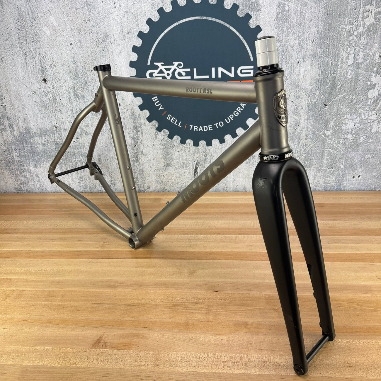 2020 Moots Routt RSL 54cm Titanium Disc Gravel Frameset 700c Chris King 2247g