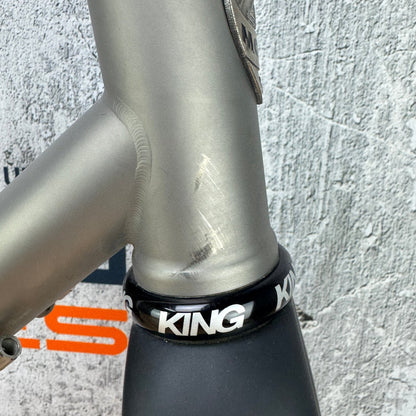 2021 Moots Routt RSL 56cm Titanium Disc Frameset 700c Frost Blue Chris King