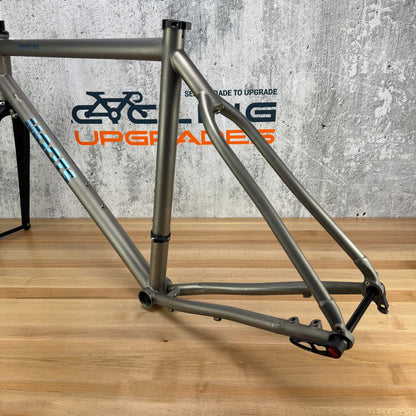 2021 Moots Routt RSL 56cm Titanium Disc Frameset 700c Frost Blue Chris King