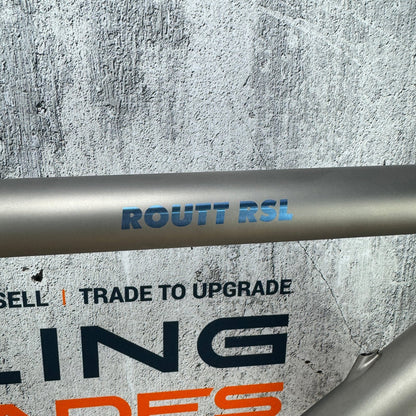 2021 Moots Routt RSL 56cm Titanium Disc Frameset 700c Frost Blue Chris King