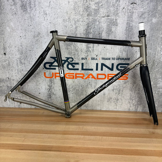 2022 Independent Fabrication 54.5cm Rim Brake Carbon Titanium Frameset 700c