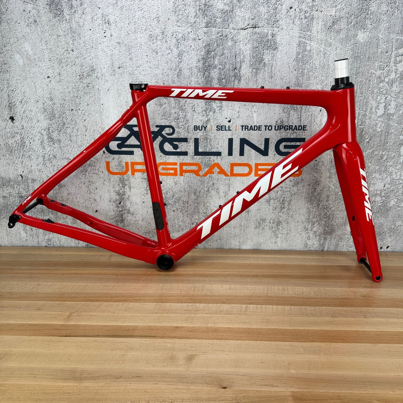 2022 Time ADHX Team Red Alpe d'Huez X Small Carbon Disc Frameset 700c 1982g