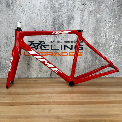2022 Time ADHX Team Red Alpe d'Huez X Small Carbon Disc Frameset 700c 1982g