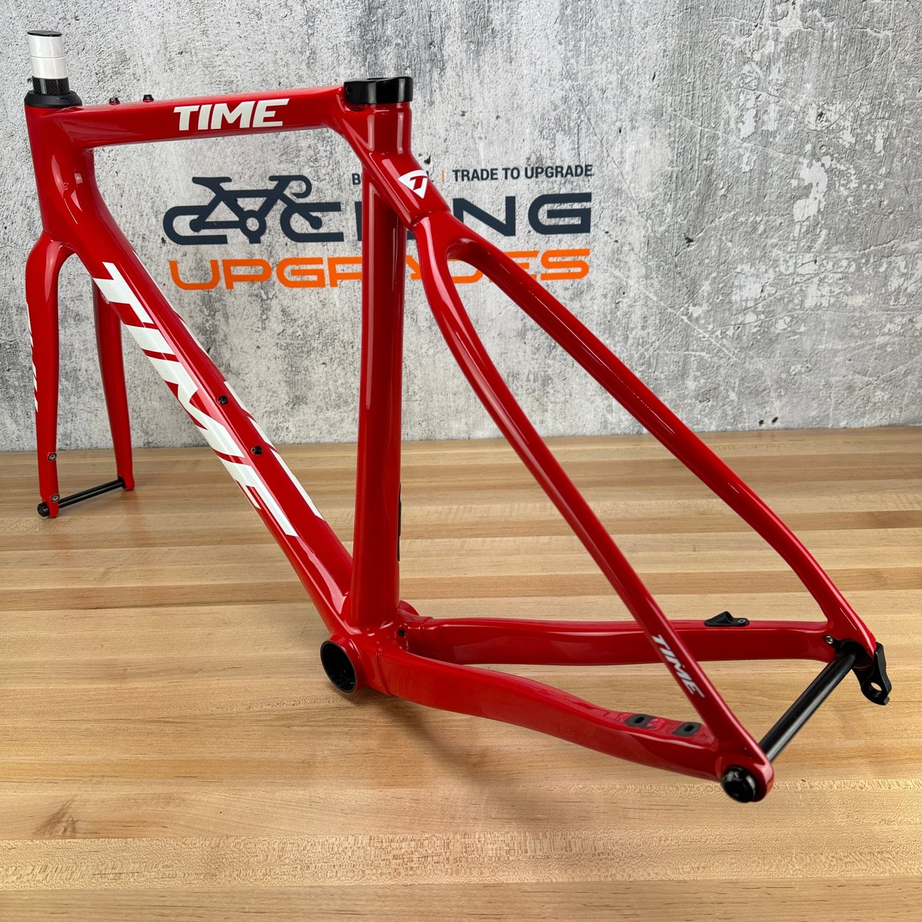 2022 Time ADHX Team Red Alpe d'Huez X Small Carbon Disc Frameset 700c 1982g