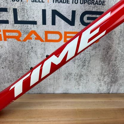 2022 Time ADHX Team Red Alpe d'Huez X Small Carbon Disc Frameset 700c 1982g