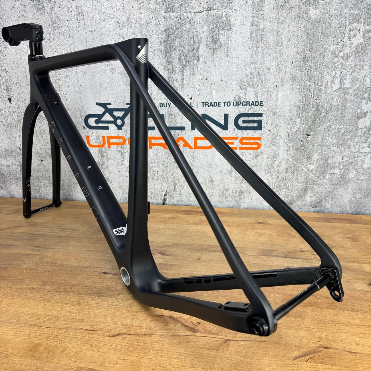 2023 Allied Echo Road Gravel XS Carbon Disc Brake Frameset 700c 1966g