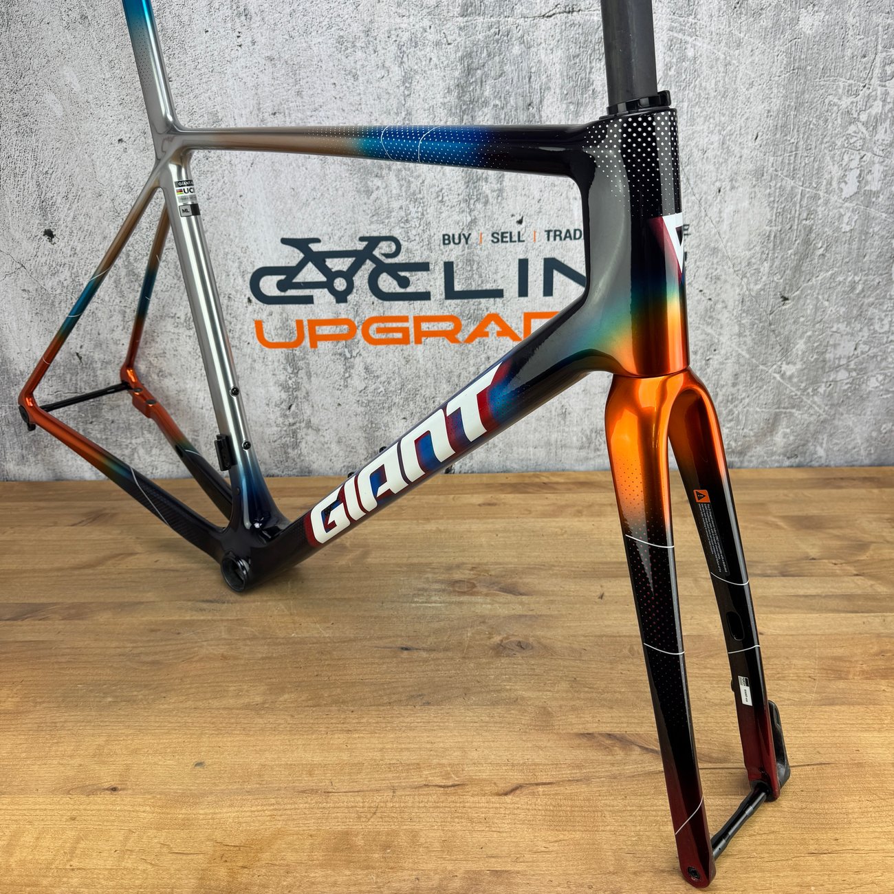 New! 2025 Giant TCR Advanced SL Team M/L (56.5cm TT) Carbon Disc Frameset 700c