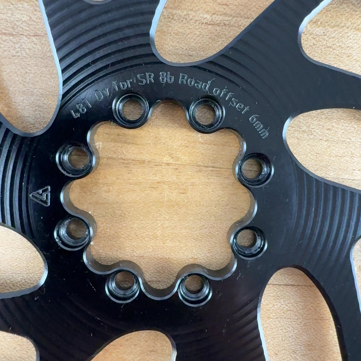 New Take Off! Alugear Oval Round 48t Alloy 8-Bolt 6mm 1x Chainring MSRP $109