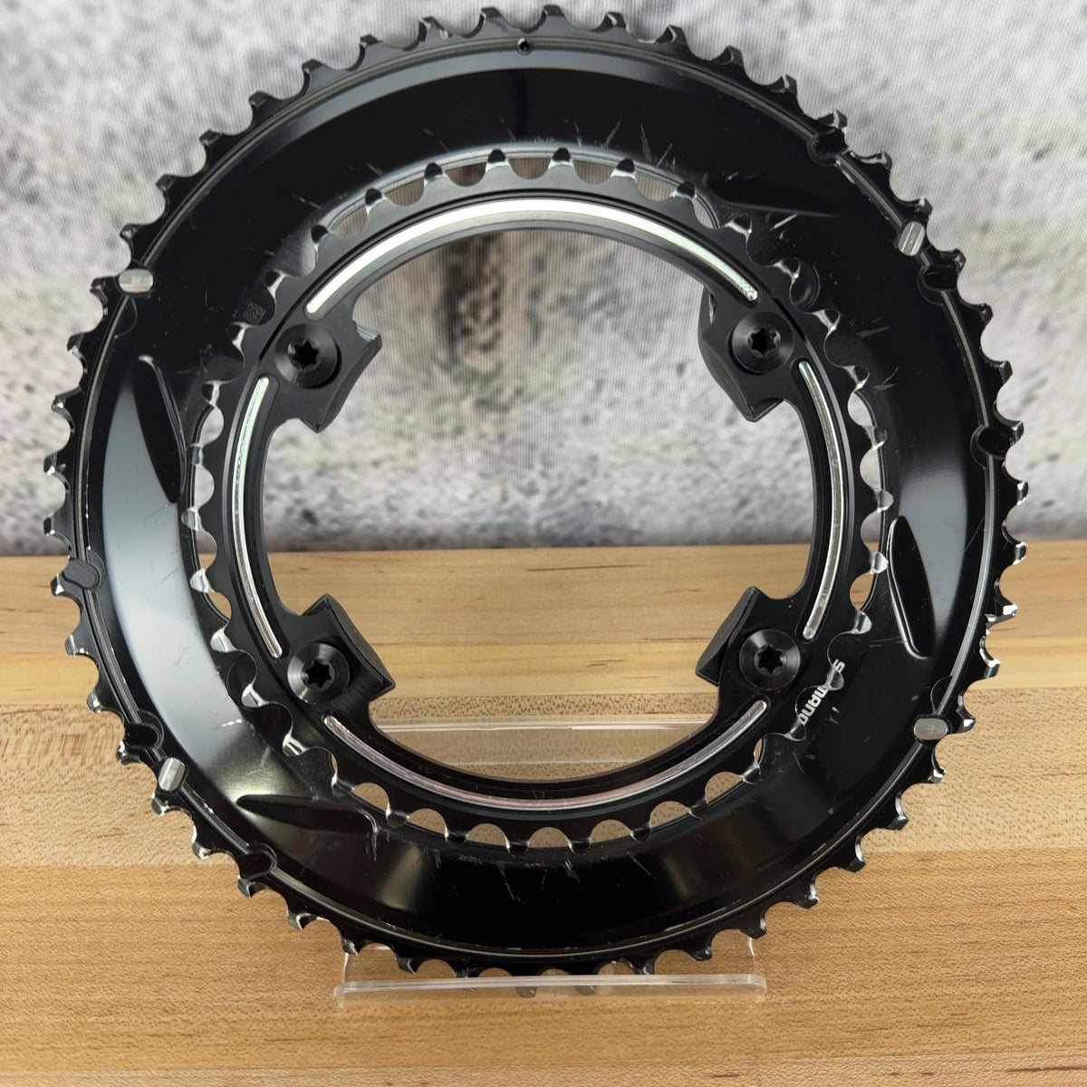 Light Use! Shimano Dura-Ace R9100 50/34t 11-Speed Bike Chainring Set 135g — photo 3 of 4