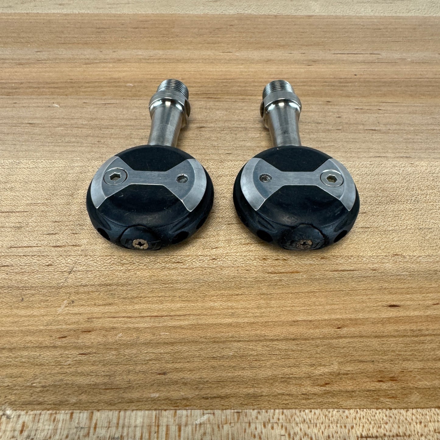 Light Use! Speedplay X1 Titanium Spindle Dual-Sided Clipless Road Bike Pedals