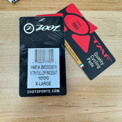 New! Zoot Ltd Aero Fz Aero Racesuit YOYOYO Men's XL Triathlon Skinsuit MSRP $275