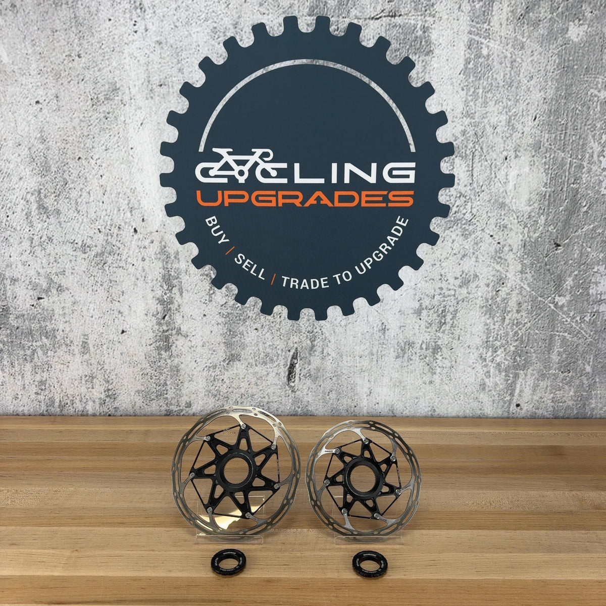 Light Use! SRAM CLX Centerline Center-Lock 180/160mm Disc Brake Rotors 280g