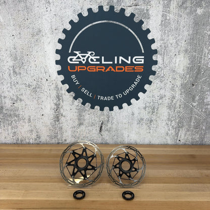 Light Use! SRAM CLX Centerline Center-Lock 180/160mm Disc Brake Rotors 280g