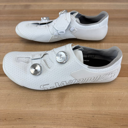 Specialized S-Works Ares 2 White Road 3-Bolt Boa EU 45 Carbon Cycling Shoes 607g