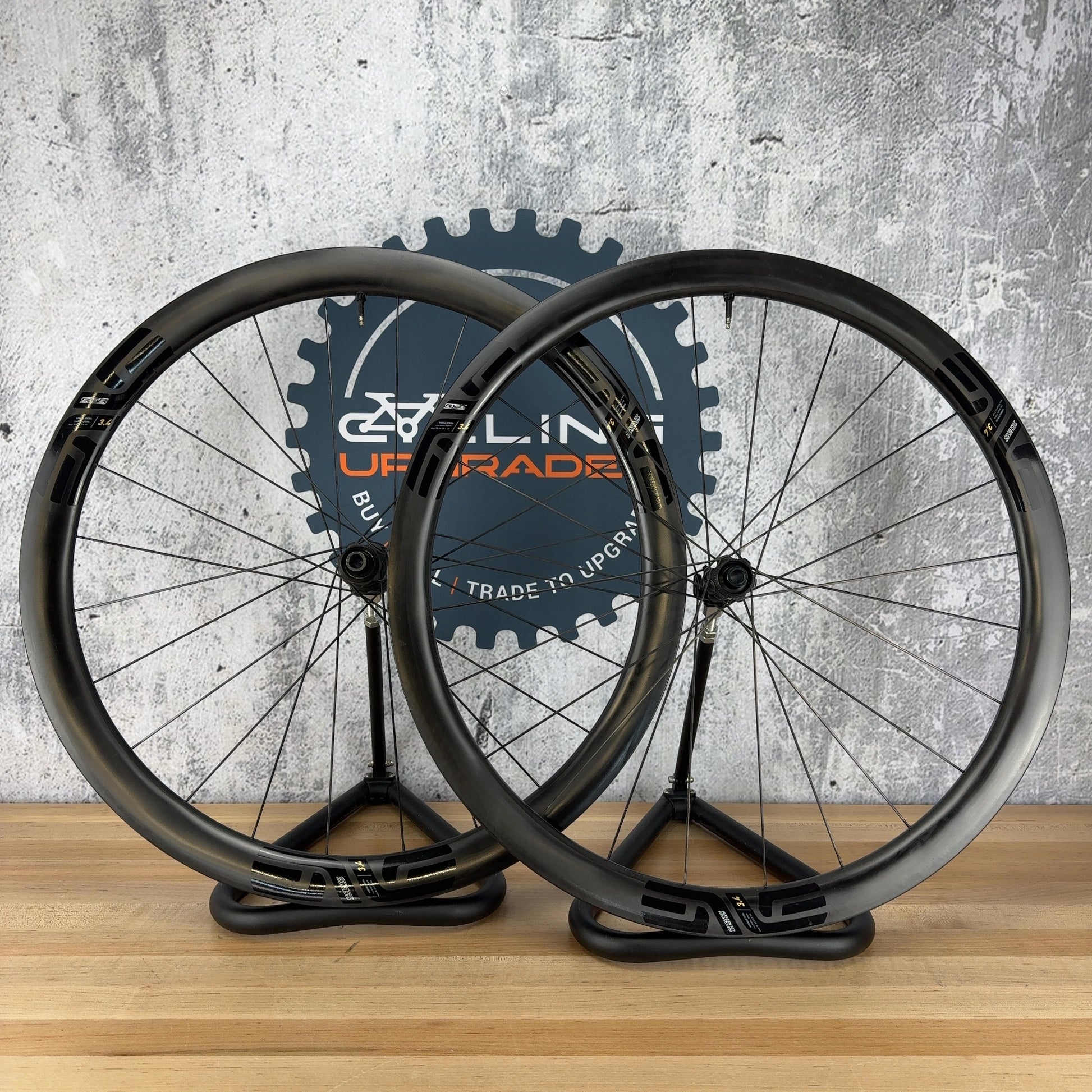 Low Mile! Enve SES 3.4 Innerdrive 25mm Internal Carbon Bike Wheelset 700c 1448g