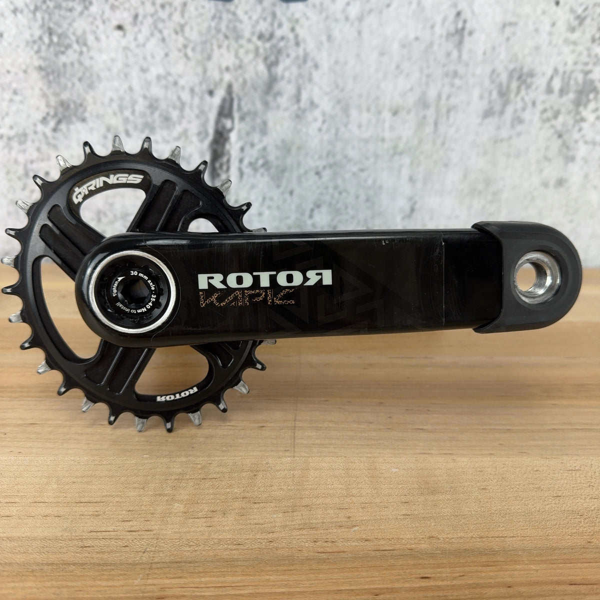 Light Use! Rotor Kapic Carbon 30t 165mm Mountain Bike Crankset 434g MSRP $618 — photo 1 of 9