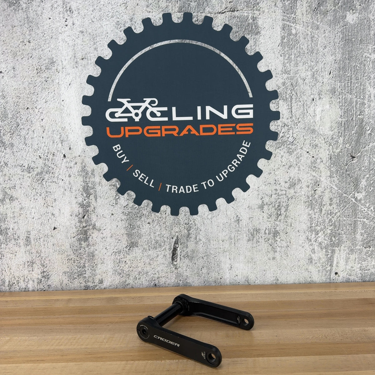 Light Use! Croder Spirit 150mm 8-Bolt 24mm Black Alloy Crank Arm Assembly 492g
