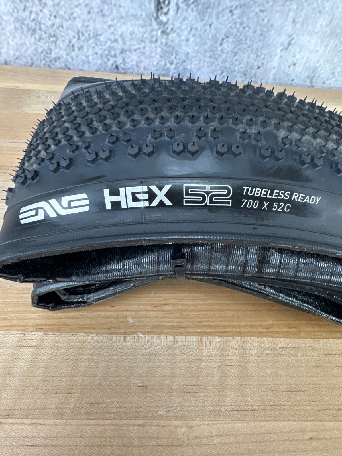 Light Use! Enve Hex 700c x 52mm Kevlar Tubless Black Single Gravel Tire 567g