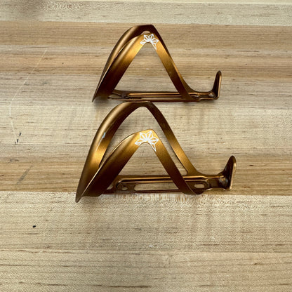 Supacaz Fly Cage Ano Coffee Pair Alloy Bike Water Bottle Cages 38g