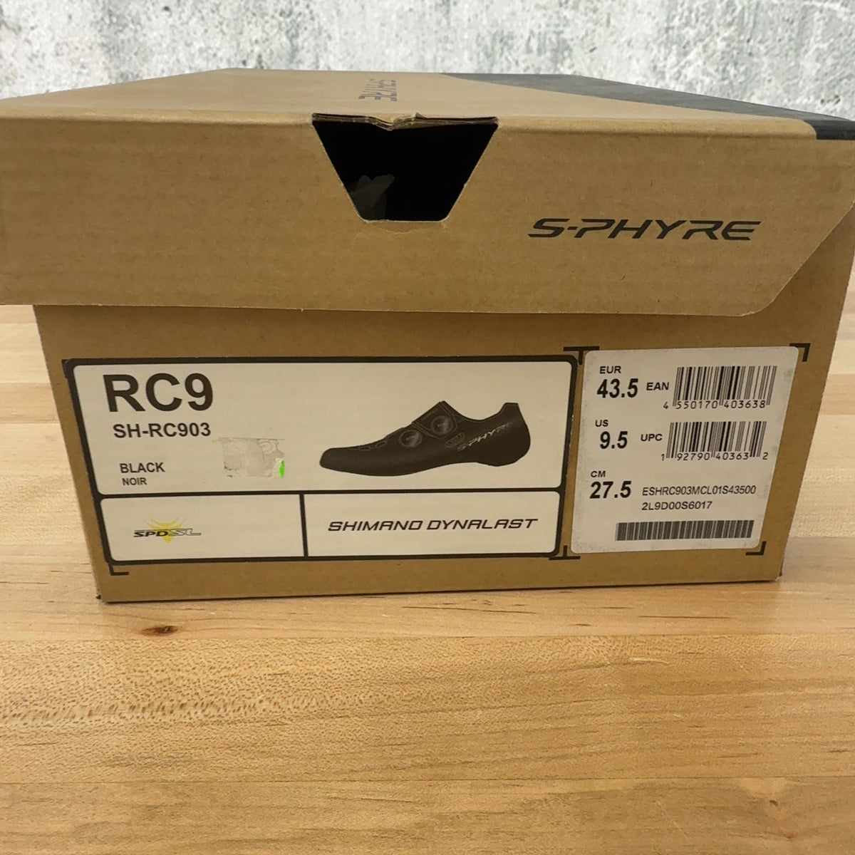 New! Shimano S-Phyre SH-RC903 43.5 EU Black Carbon Clipless Bike Shoes MSRP $450 — photo 6 of 7