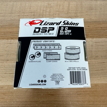 New! Lizard Skins DSP V2 2.5mm Olive Green Bar Tape MSRP $32