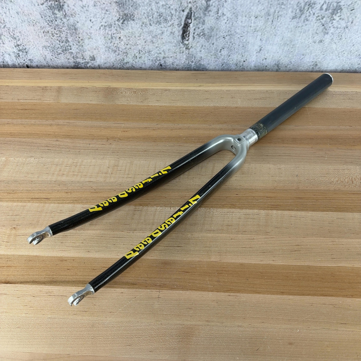 Litespeed Carbon Rim Brake Black/Silver 1 1/8" Vintage Bike Fork 526g