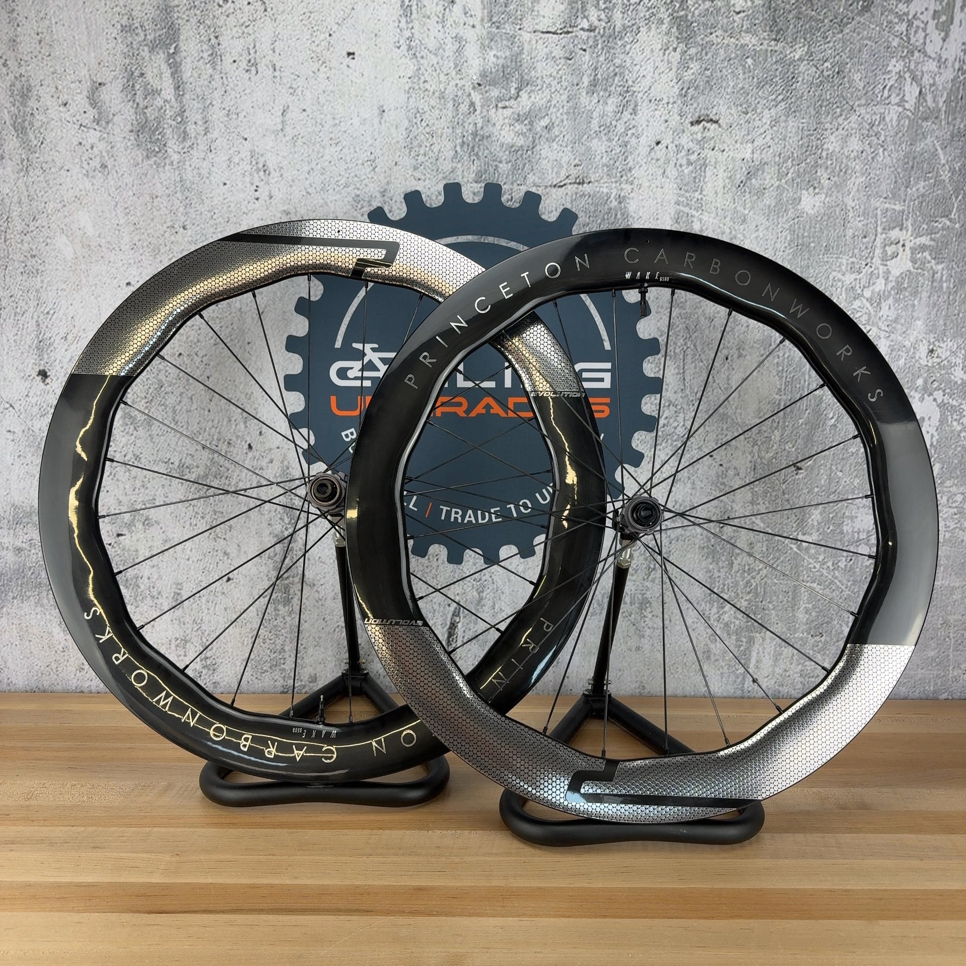 Low Mile! Princeton CarbonWorks Wake 6560 Evo Tactic TR01 Chrome Carbon Wheelset