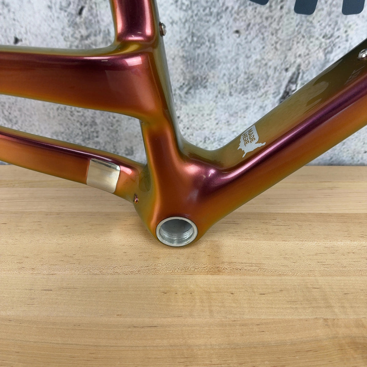 2024 Allied Able Medium Harlequin Purple to Green Carbon Gravel Bike Frameset — photo 6 of 14