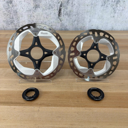 Shimano RT-MT800-S 160/140 Center-Lock Bike Disc Brake Rotors 215g w/ Lockrings