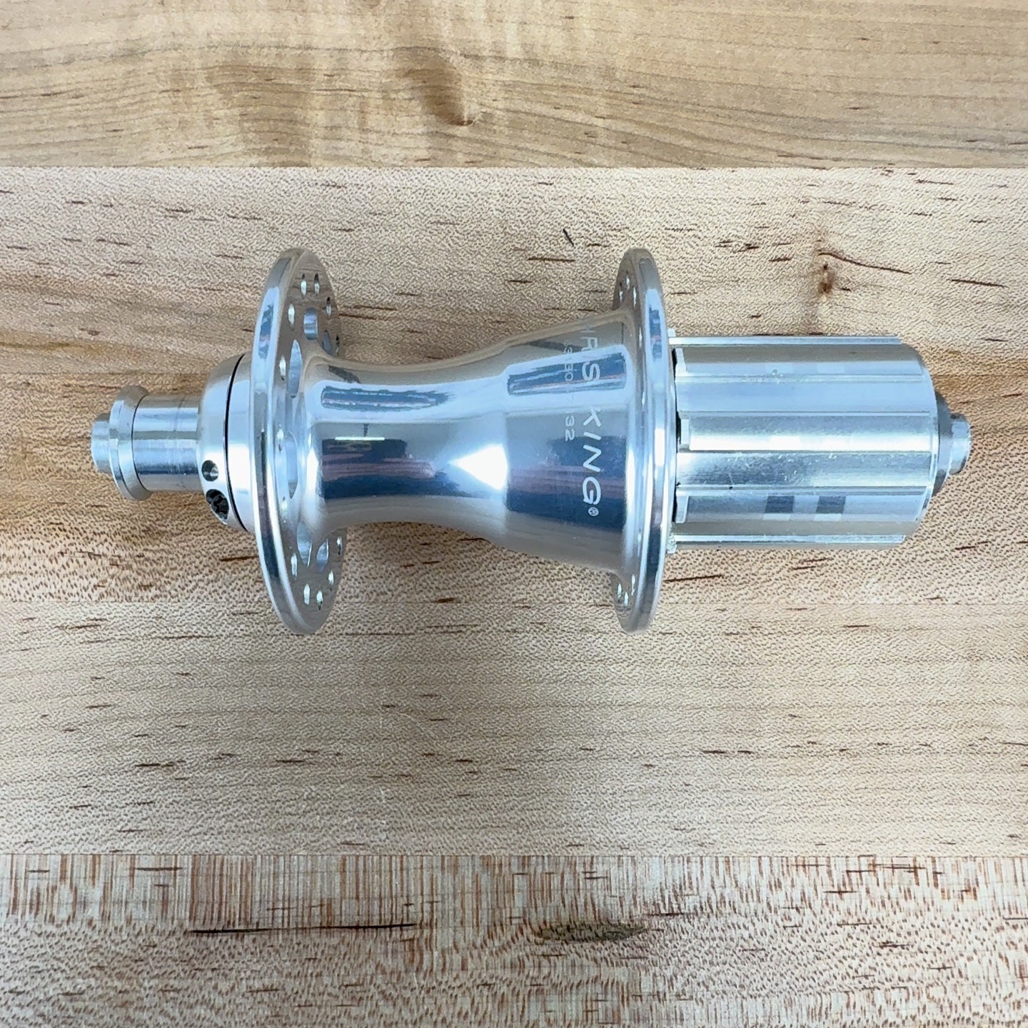 Light Use! Chris King R45 32 Hole Silver Quick Release Rim Brake Hubset 326g