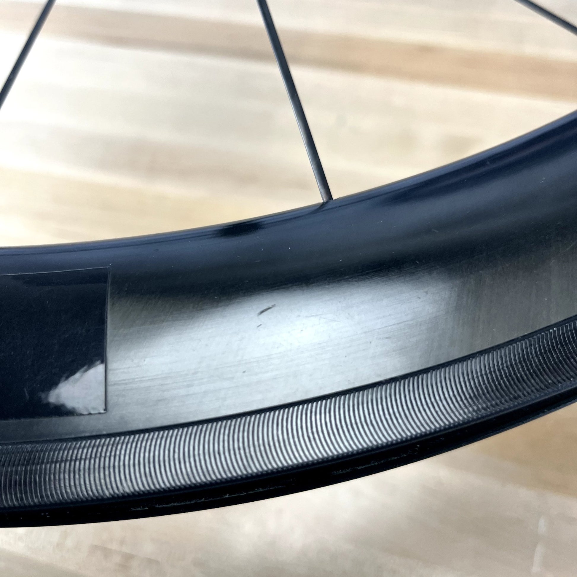 Low Mile! HED Jet RC5 Black Carbon/Alloy Tubeless Rim Brake Wheelset