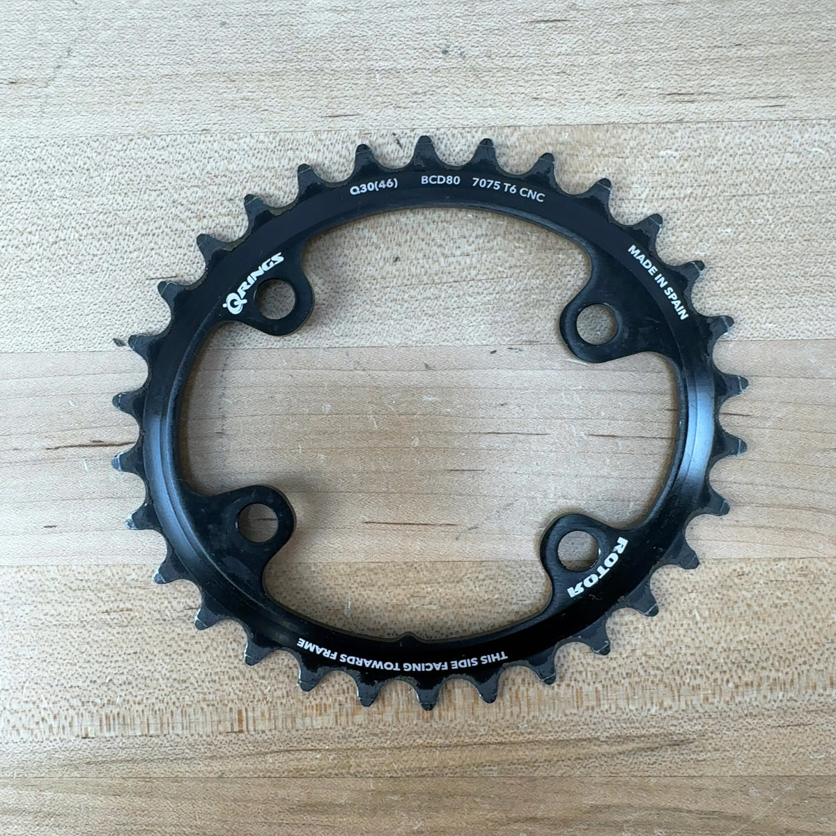 Rotor Q-Rings Spidering Q46/30t 110BCD 10/11/12-Speed MTB/Gravel Chainring Set — photo 5 of 6