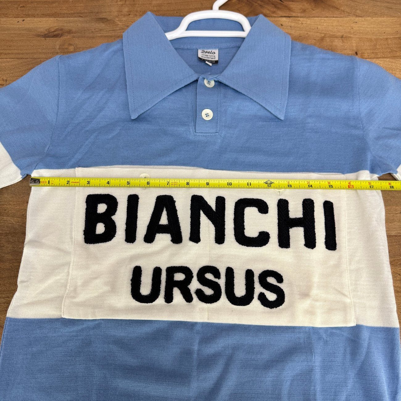 2Velo Bianchi Ursus Wool Medium Cycling Jersey