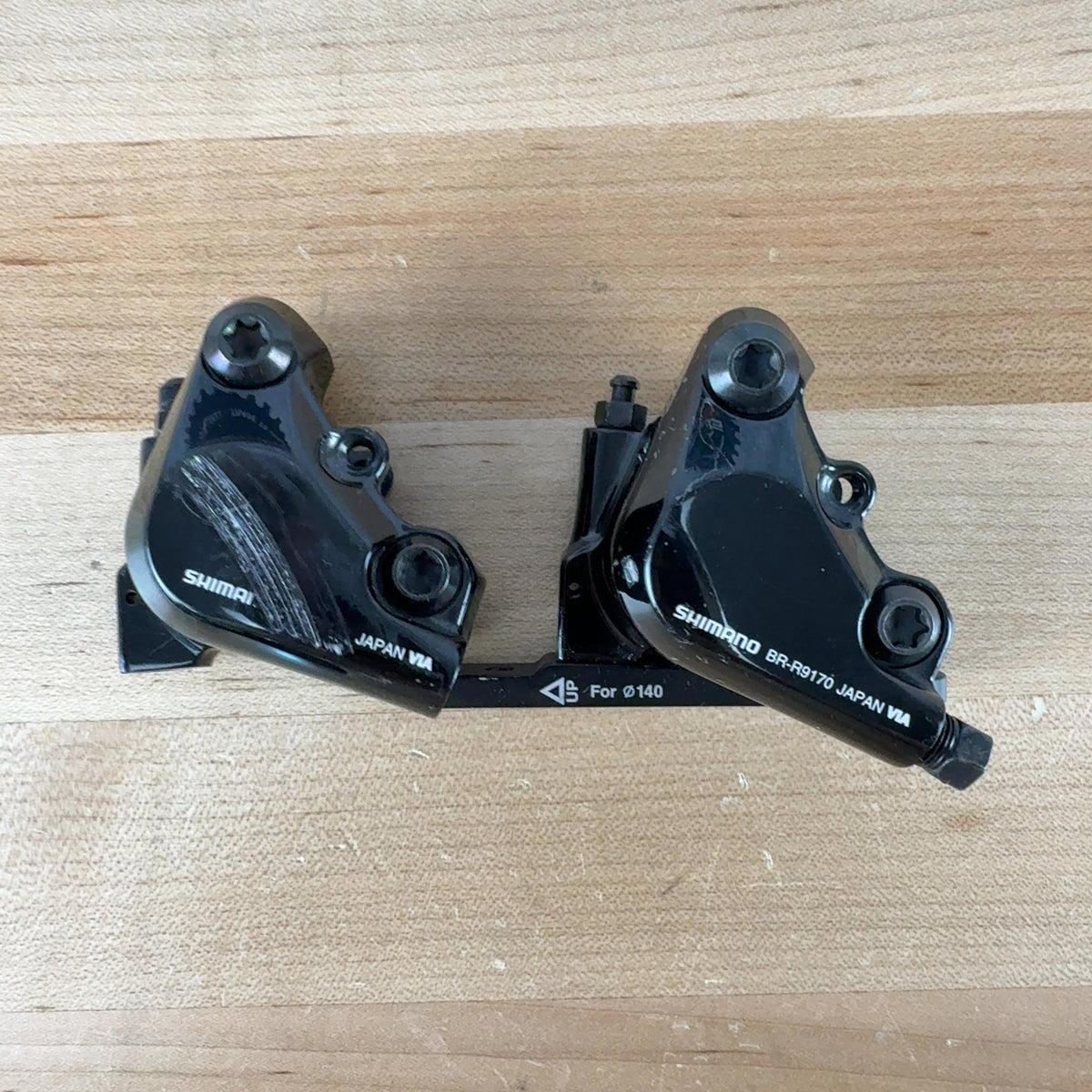 Shimano Dura-Ace BR-R9170 Flat-Mount Bike Hydraulic Disc Brake Calipers 209g — photo 4 of 5