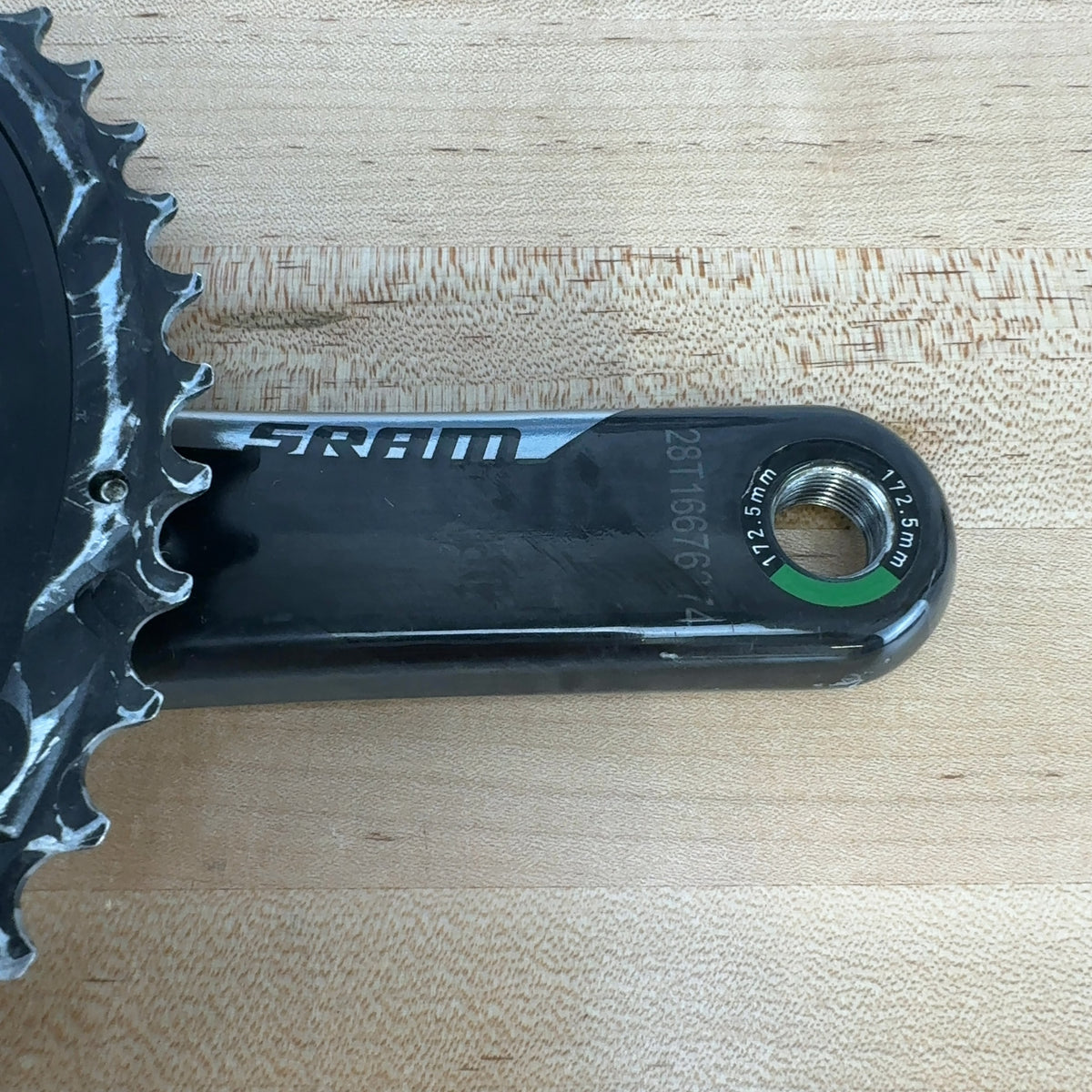 Low Mile! SRAM Red AXS D1 Quarq 172.5mm 48/35T 12-Speed Carbon Crankset 614g