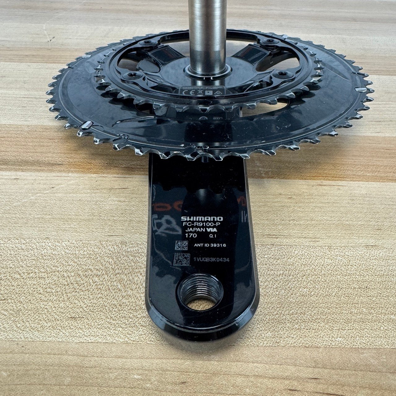 Shimano Dura-Ace FC-R9100-P 170mm 52/36 Dual Sided Power Meter 11 Speed Aluminum Crankset with Chainrings