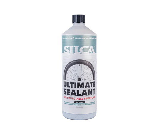 New! Silca Ultimate Sealant w/ Injectable Fiberfoam Bike Tire Sealant 1L / 33.8oz